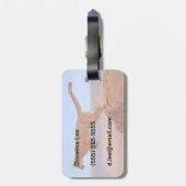 Étiquette À Bagage Lion de montagne (Dos Vertical)