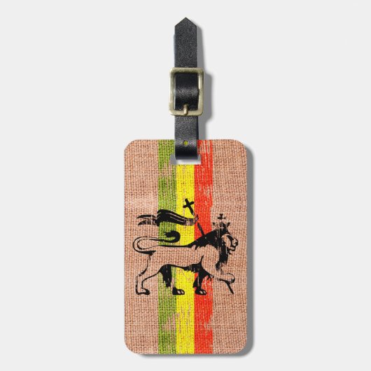 Étiquette À Bagage Lion de roi (Devant Vertical)