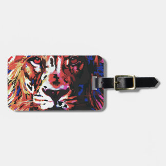 Étiquette À Bagage lion de vecteur