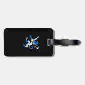 Étiquette À Bagage Lion écossais aux couleurs de St. Andrew (Dos horizontal)