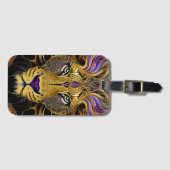 Étiquette À Bagage Lion Gold Filigree (Devant Horizontal)