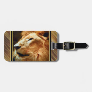 Étiquette À Bagage Lion majestueux de Thee