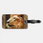 Étiquette À Bagage Lion majestueux de Thee (Dos horizontal)