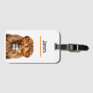 Étiquette À Bagage Lion personnalisé