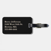 Étiquette À Bagage Lion sauvage - Numéro de bagage personnalisé (Dos horizontal)