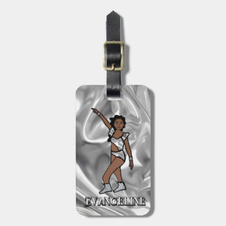Étiquette À Bagage Liquid Silver White Dancer #1 