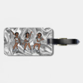 Étiquette À Bagage Liquid Silver White Dancer #1  (Dos horizontal)