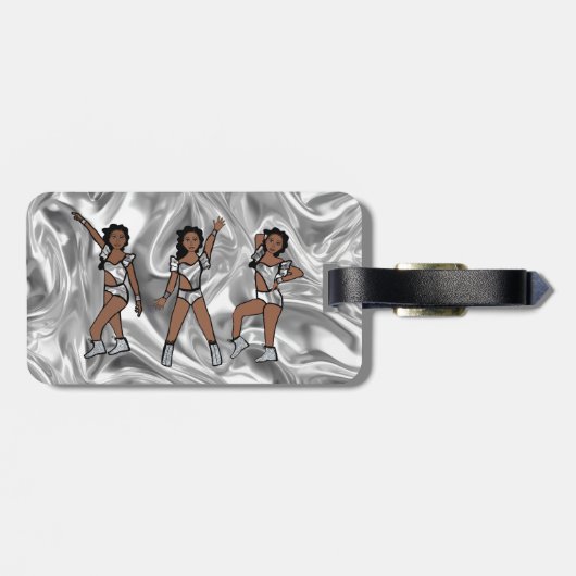 Étiquette À Bagage Liquid Silver White Dancer #1  (Dos horizontal)