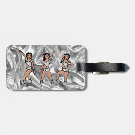Étiquette À Bagage Liquid Silver White Dancer #2 (Dos horizontal)