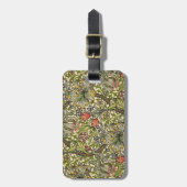 Étiquette À Bagage Lis d'or de William Morris (Devant Vertical)