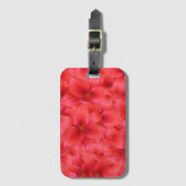 Étiquette À Bagage Lis rouges de jardin de photo de fleur (Devant Vertical)