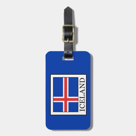 Étiquette À Bagage L'Islande (Devant Vertical)