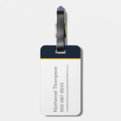 Étiquette À Bagage Lit - Feu Noir (Dos Vertical)