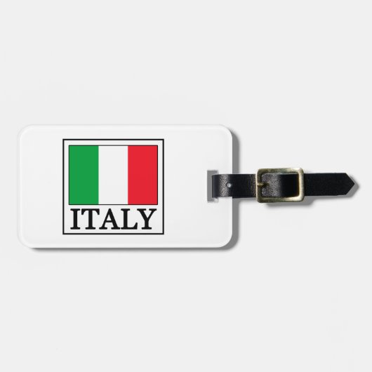 Étiquette À Bagage L'Italie (Devant horizontal)