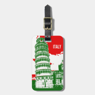 Étiquette À Bagage L'Italie   la tour penchée de Pise