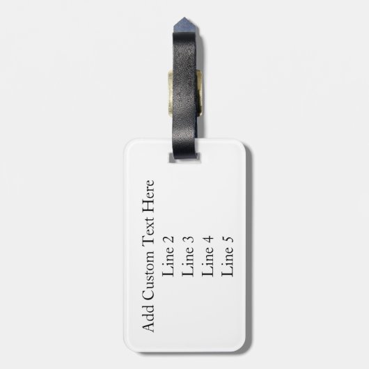 Étiquette À Bagage Little Man Mustache Chevron mignons Garçons (Dos Vertical)