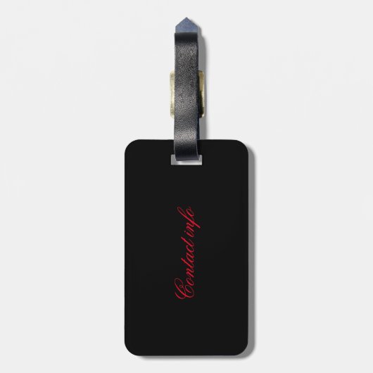 Étiquette À Bagage Little Red Devil Thunder_Cove (Dos Vertical)