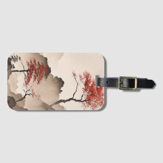 Étiquette À Bagage Littoral minimaliste japonais (Devant Horizontal)