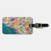 Étiquette À Bagage Littoral | Naples Italie (Devant horizontal)