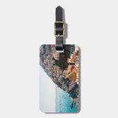 Étiquette À Bagage Littoral | Positano Italie, Village de Cliffside (Devant Vertical)