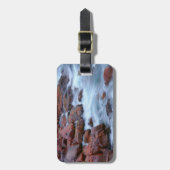 Étiquette À Bagage Littoral rocheux avec eau, Canada (Devant Vertical)
