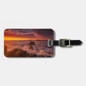 Étiquette À Bagage Littoral | Sunset Pacific Grove Carmel California (Devant horizontal)