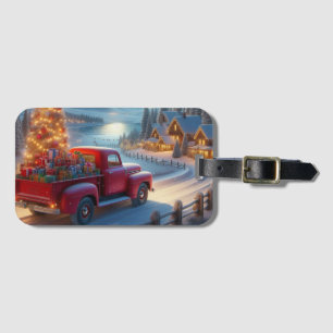 Étiquette À Bagage Livraison de Noël magique