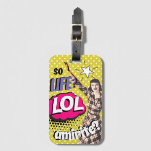 Étiquette À Bagage Livre de bande dessinée Pop Art Retro Lady Funny