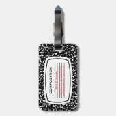 Étiquette À Bagage livre de composition (Dos Vertical)