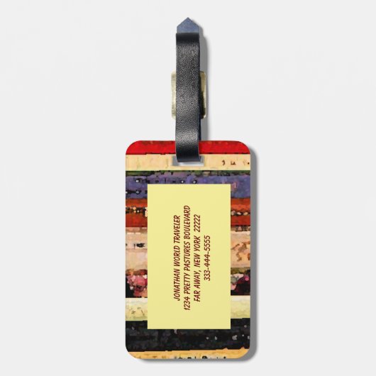 Étiquette À Bagage Livres (Dos Vertical)