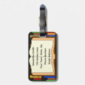 Étiquette À Bagage Livres Librairies Design Bagage Balise (Dos Vertical)