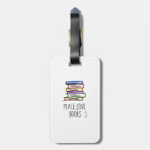 Étiquette À Bagage Livres Peace Love (Dos Vertical)