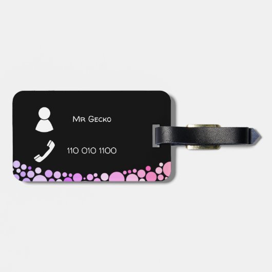 Étiquette À Bagage Lizard (Dos horizontal)