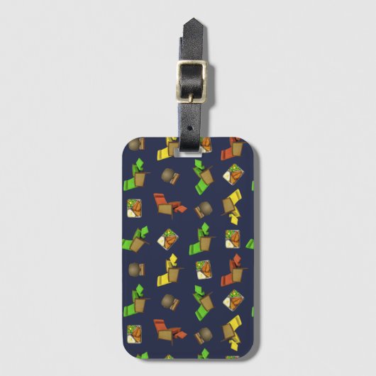 Étiquette À Bagage Lizard Lounge (Devant Vertical)