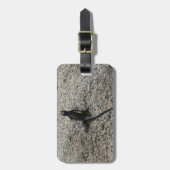 Étiquette À Bagage Lizard noir (Devant Vertical)