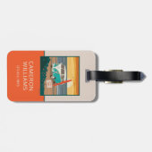 Étiquette À Bagage Locaux uniquement | VW Surf Van (Dos horizontal)