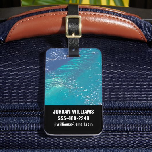 Étiquette À Bagage L'Océan Atlantique Au Bord Des Bahamas (Insitu Rectoal 2)
