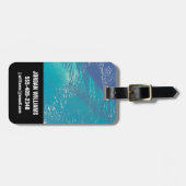 Étiquette À Bagage L'Océan Atlantique Au Bord Des Bahamas (Devant horizontal)