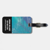 Étiquette À Bagage L'Océan Atlantique Au Bord Des Bahamas (Dos horizontal)