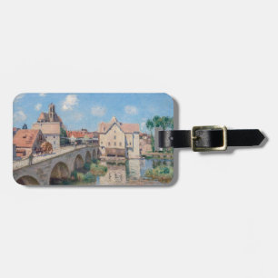 Étiquette À Bagage L'œuvre d'art d'Alfred Sisley - Le Pont de Moret