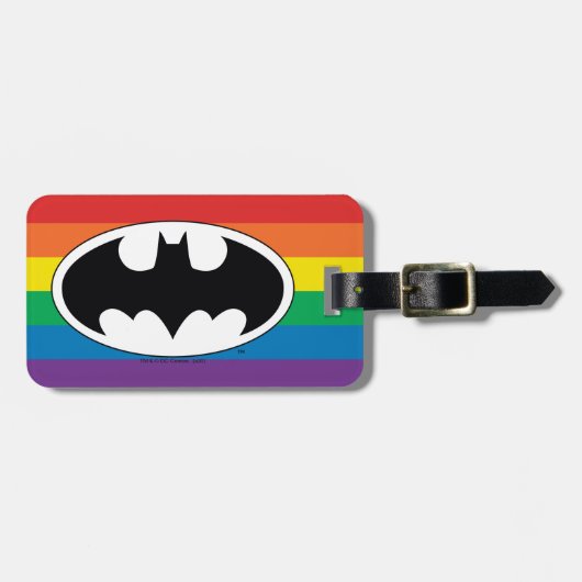Étiquette À Bagage Logo Arc-en-ciel Batman (Devant horizontal)