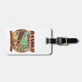 Étiquette À Bagage Logo Bankso Bulgarie to Snowboard (Devant horizontal)