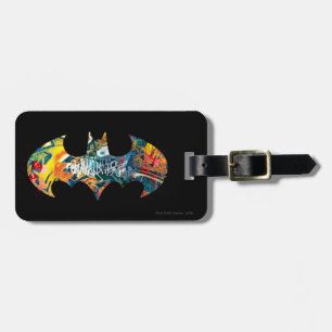 Étiquette À Bagage Logo Batman Neon/80s Graffiti