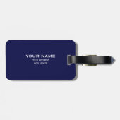 Étiquette À Bagage Logo de bataillons de construction de marine des (Dos horizontal)