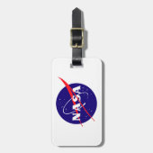 Étiquette À Bagage Logo de boulette de viande de la NASA (Devant Vertical)
