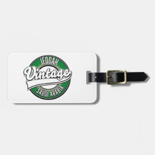 Étiquette À Bagage logo de jeddah arabie saoudite