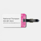 Étiquette À Bagage Logo de la bande dessinée Wonder Woman Pink (Dos horizontal)