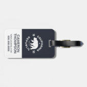 Étiquette À Bagage Logo | de la Californie le Golden State (Dos horizontal)