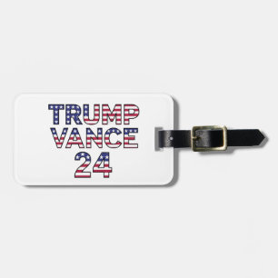 Étiquette À Bagage Logo de la campagne Trump Vance 2024