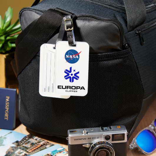 Étiquette À Bagage Logo de la NASA Europa Clipper (Recto & Verso)